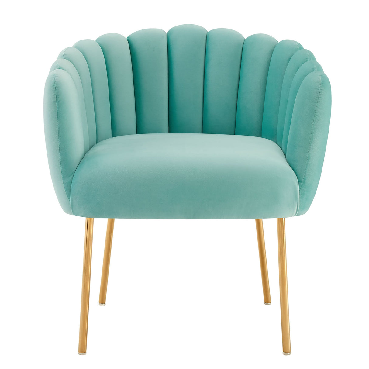 Sanna Channel Tufted Performance Velvet Armchair - Retro Glam & Stain-Resistant Accent