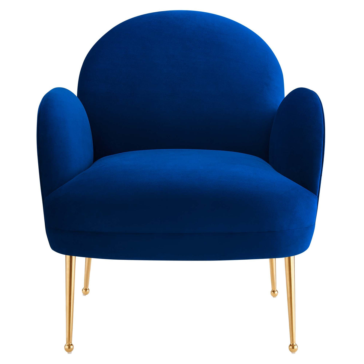 Transcend Performance Velvet Armchair - Mid-Century Modern & Stain-Resistant