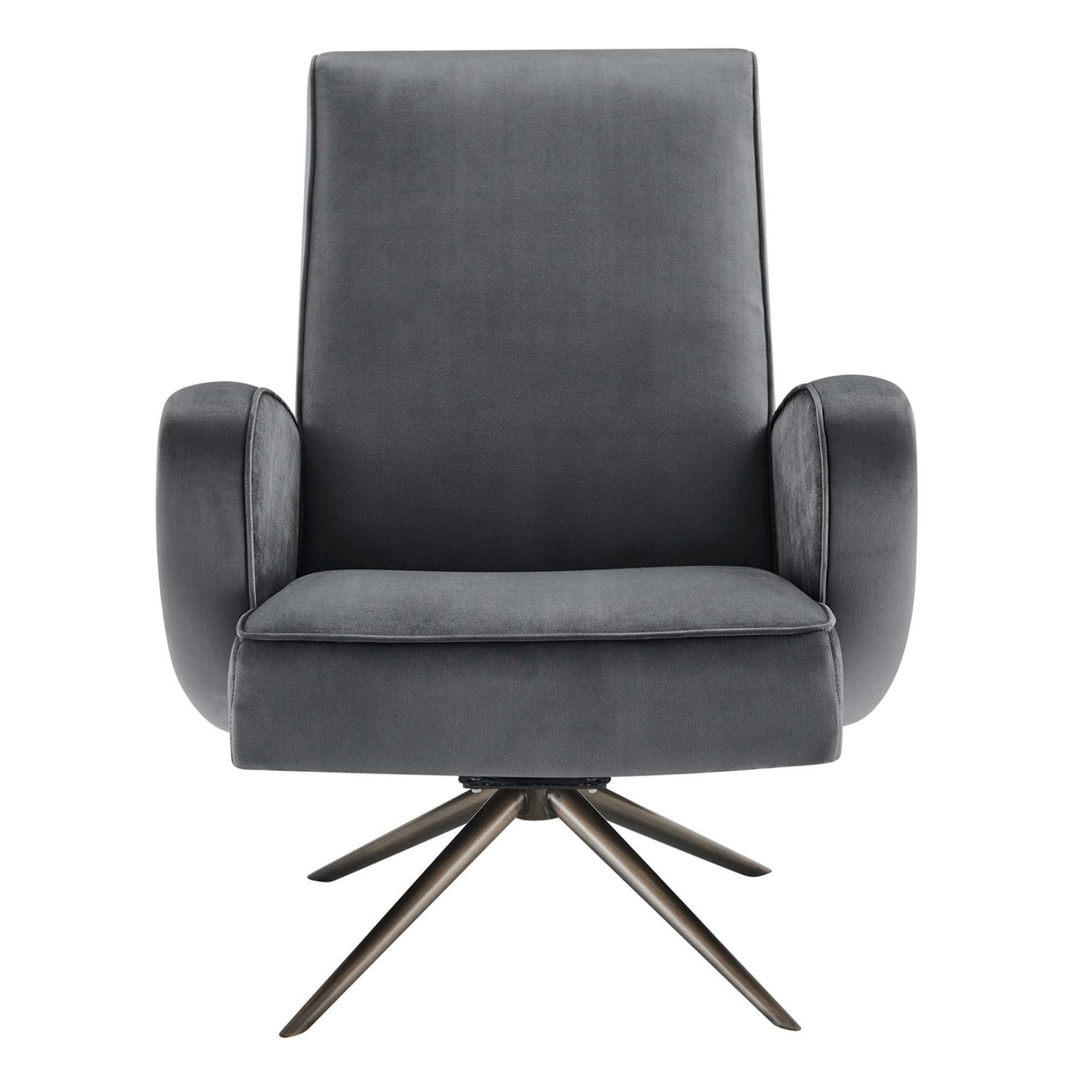 Superior Performance Velvet Swivel Chair - Mid-Century Modern & Stain-Resistant
