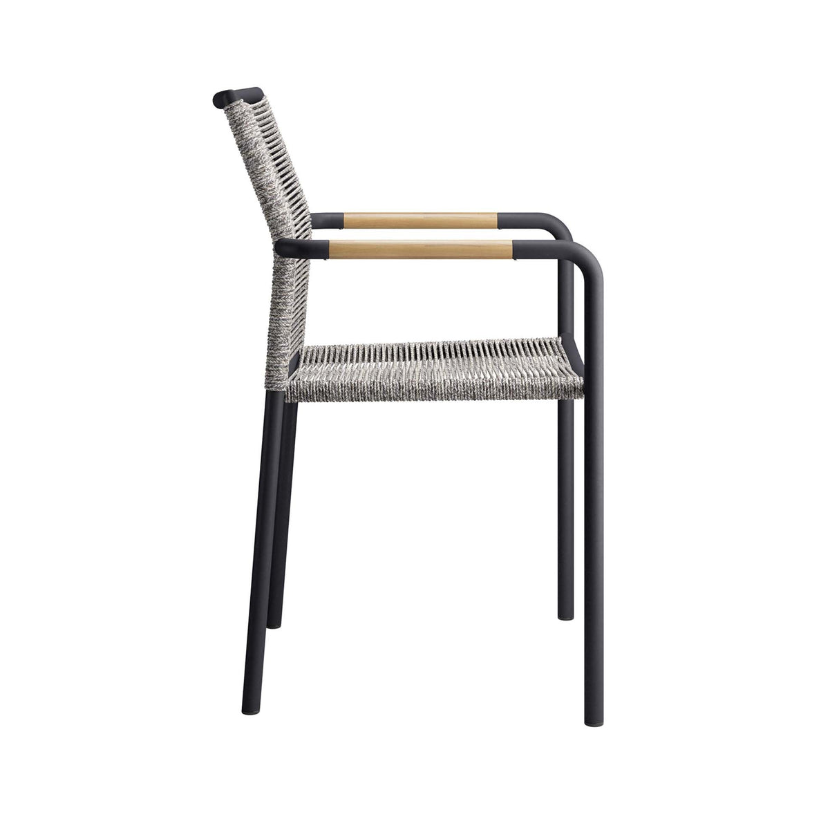 Serenity Modern Aluminum Outdoor Dining Armchairs Set of 2 - Contemporary & Weather-Resistant