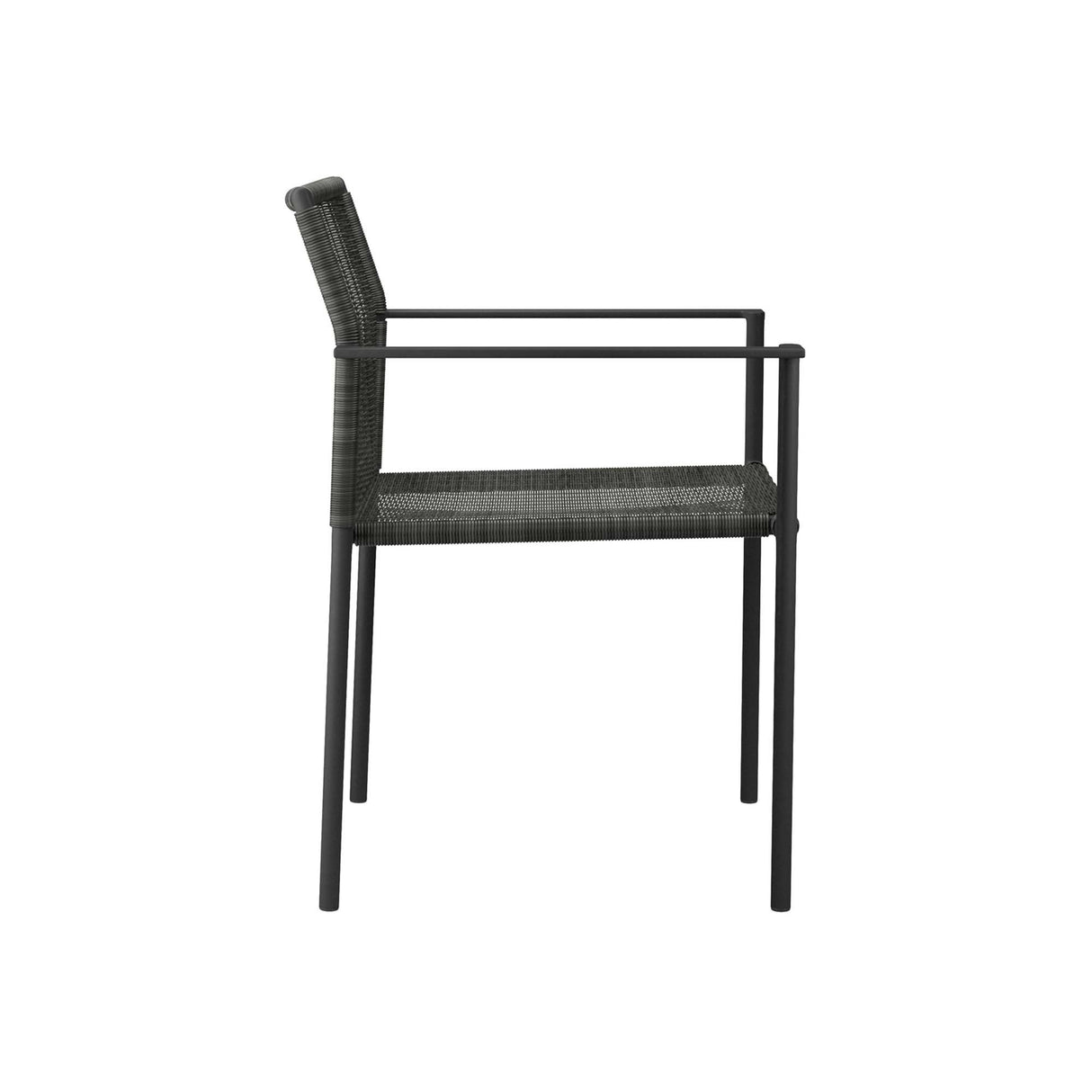 Lagoon Outdoor Patio Wicker Rattan Dining Armchairs Set of 2 - Modern & Weather-Resistant Backyard Seating