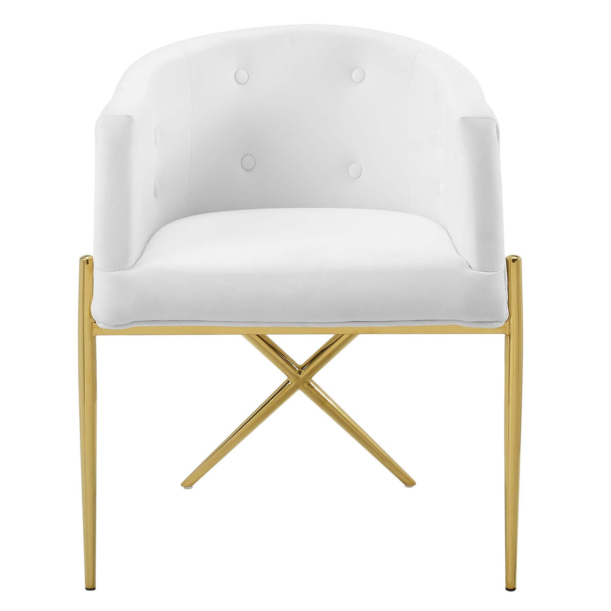 Savour Performance Velvet Accent Dining Armchair Set of 2 - Glam Deco & Stain-Resistant