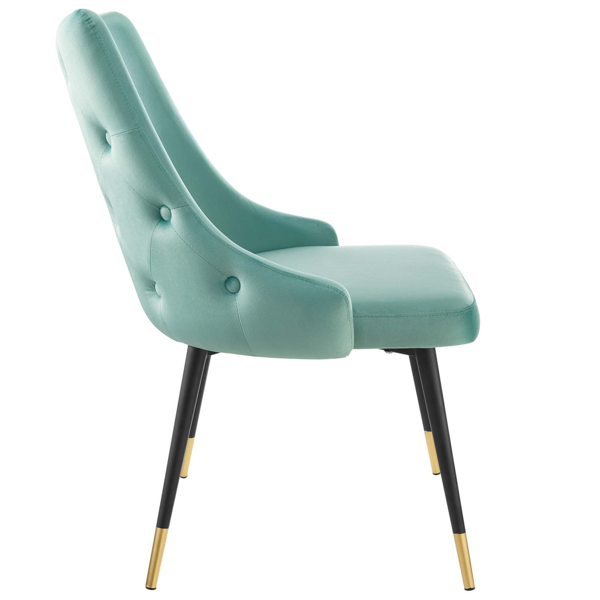 Adorn Dining Side Chair Performance Velvet Set of 2 - Modern Glam & Stain-Resistant