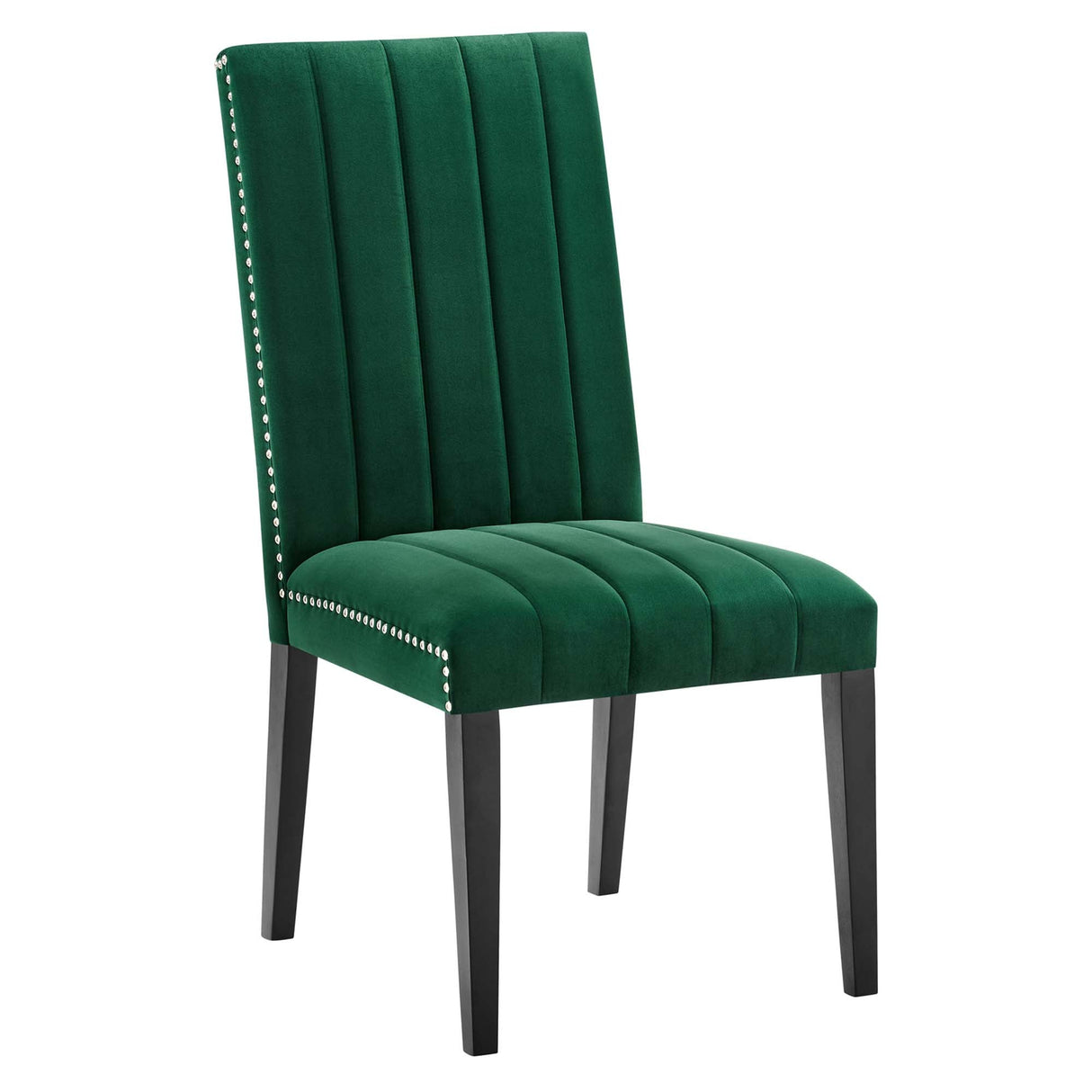 Catalyst Performance Velvet Dining Side Chairs - Set of 2 - Glam Deco & Stain-Resistant