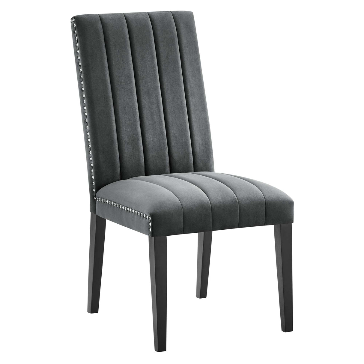 Catalyst Performance Velvet Dining Side Chairs - Set of 2 - Glam Deco & Stain-Resistant