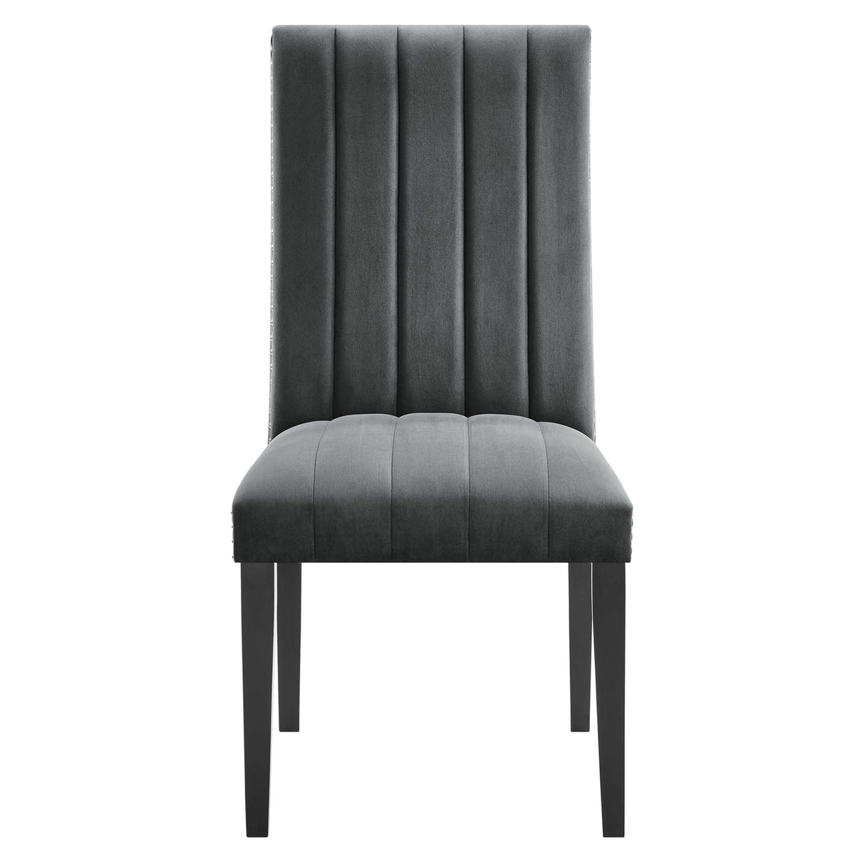 Catalyst Performance Velvet Dining Side Chairs - Set of 2 - Glam Deco & Stain-Resistant