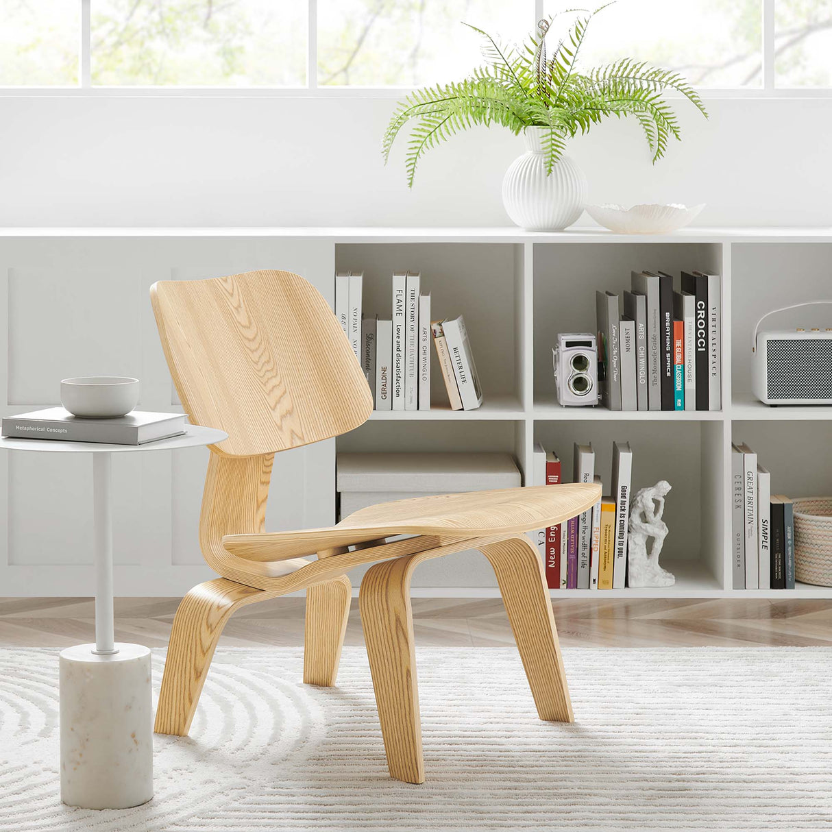 Fathom Wood Lounge Chair - Mid-Century Modern & Sculptural Accent Seating