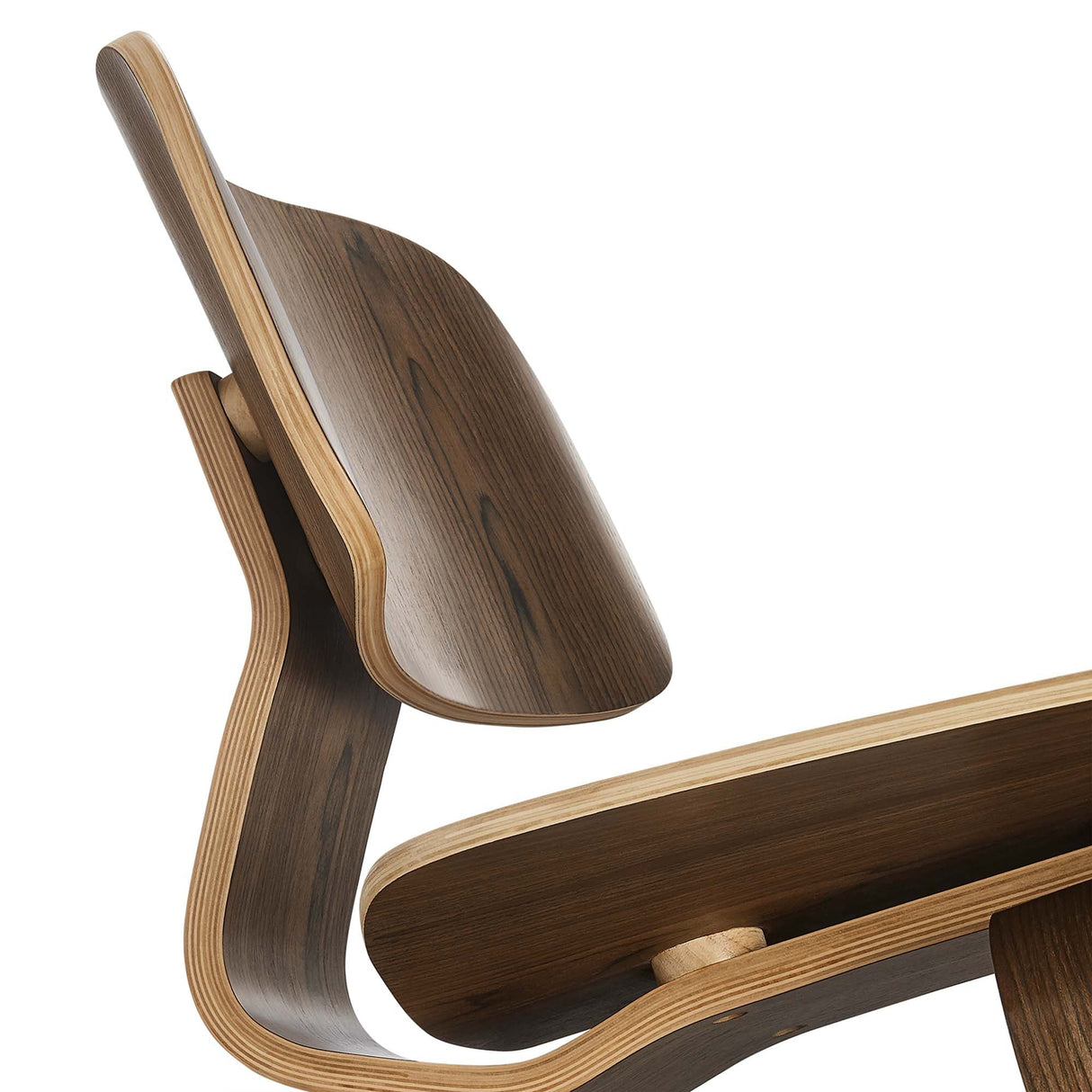 Fathom Wood Lounge Chair - Mid-Century Modern & Sculptural Accent Seating