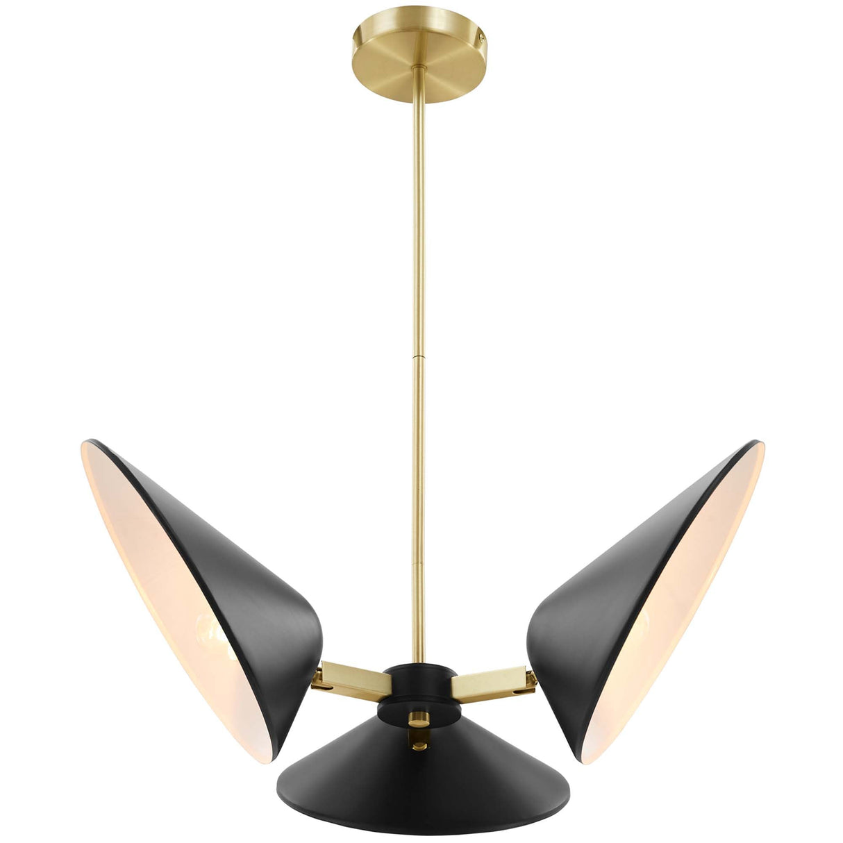 Journey 3-Light Triple Arm Pendant - Mid-Century Modern Swivel Task Lighting