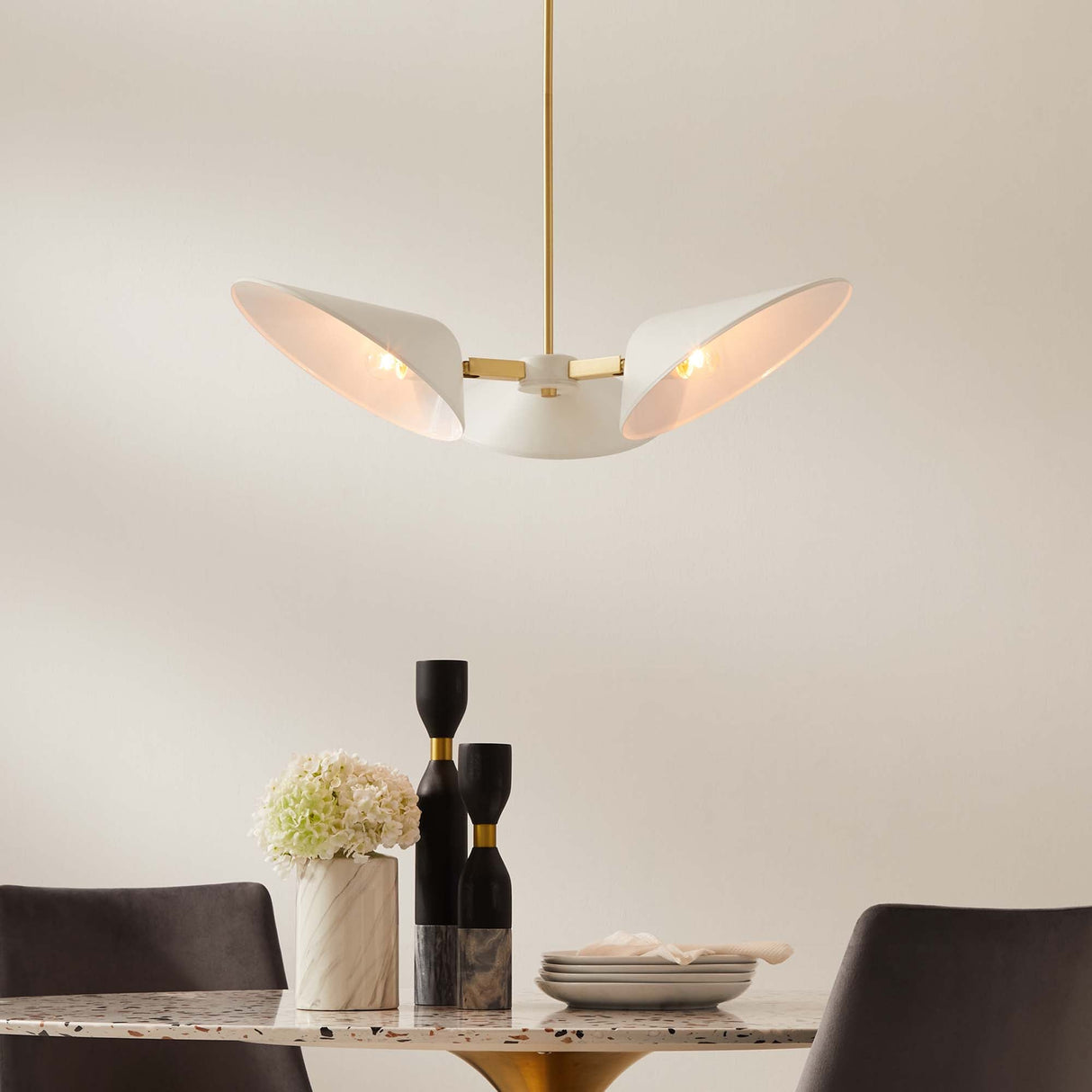 Journey 3-Light Triple Arm Pendant - Mid-Century Modern Swivel Task Lighting