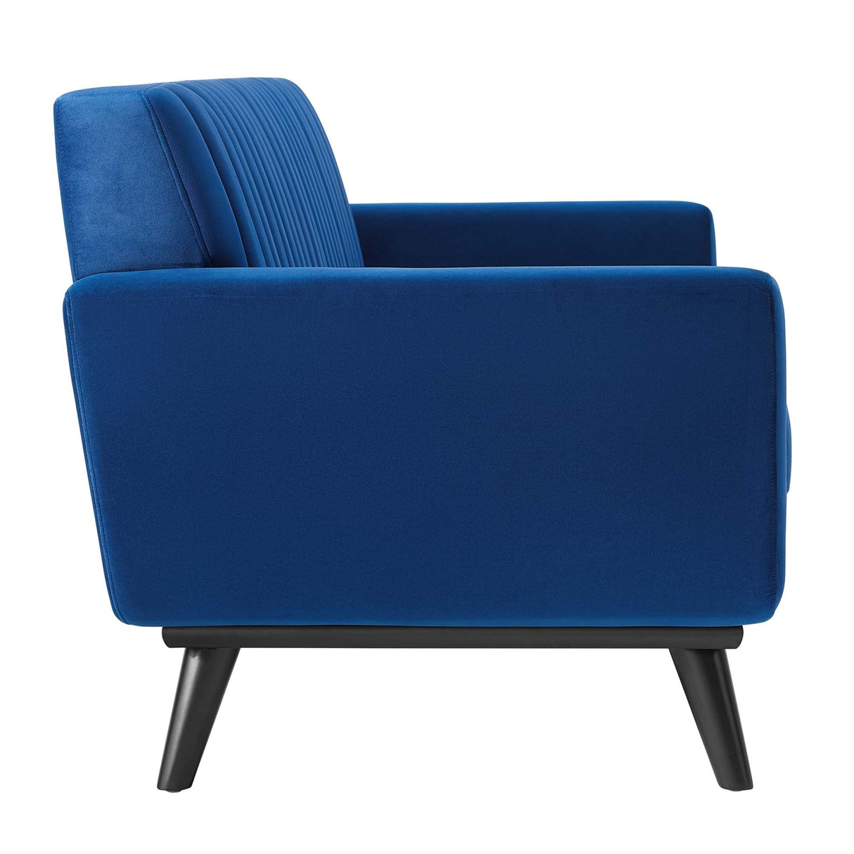 Engage Channel Tufted Performance Velvet Loveseat - Glam Deco & Stain-Resistant Living Room Seating
