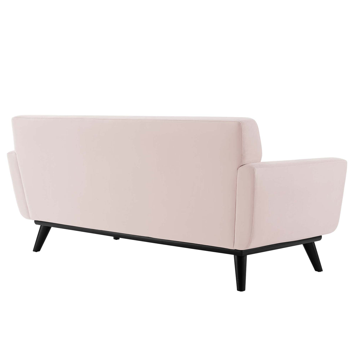 Engage Channel Tufted Performance Velvet Loveseat - Glam Deco & Stain-Resistant Living Room Seating
