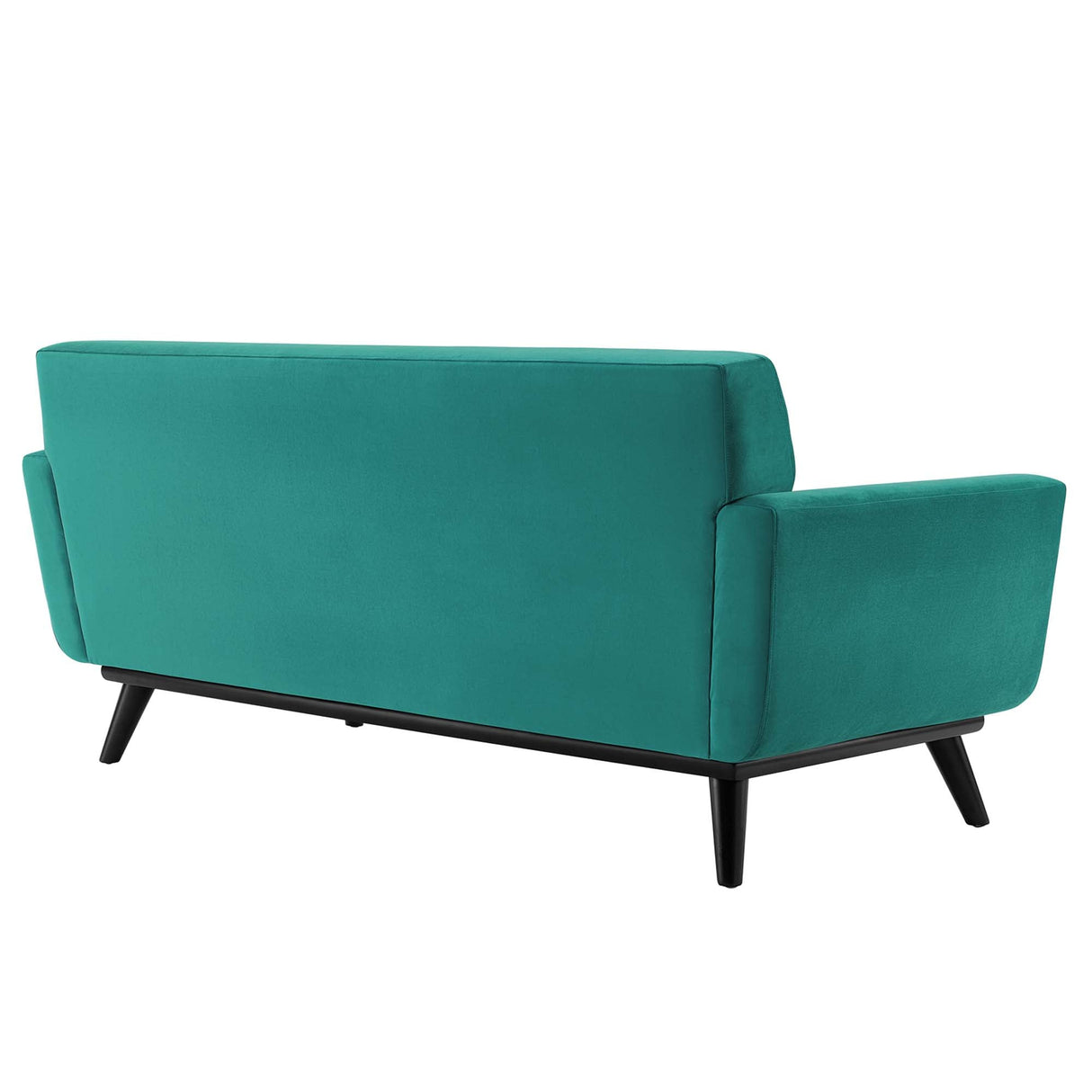 Engage Channel Tufted Performance Velvet Loveseat - Glam Deco & Stain-Resistant Living Room Seating