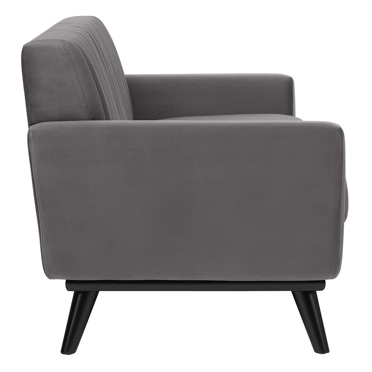 Engage Channel Tufted Performance Velvet Sofa - Mid-Century Modern & Stain-Resistant