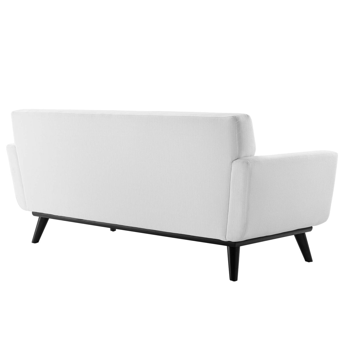 Engage Channel Tufted Fabric Loveseat - Mid-Century Modern & Small Space Seating