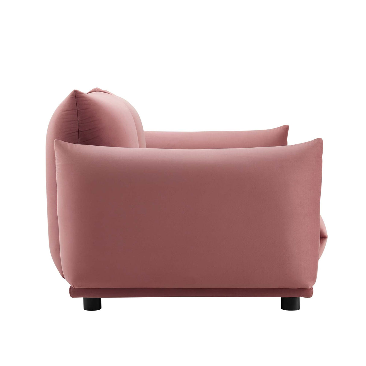 Copious Performance Velvet Loveseat - Modern Glam & Stain-Resistant Overstuffed Comfort