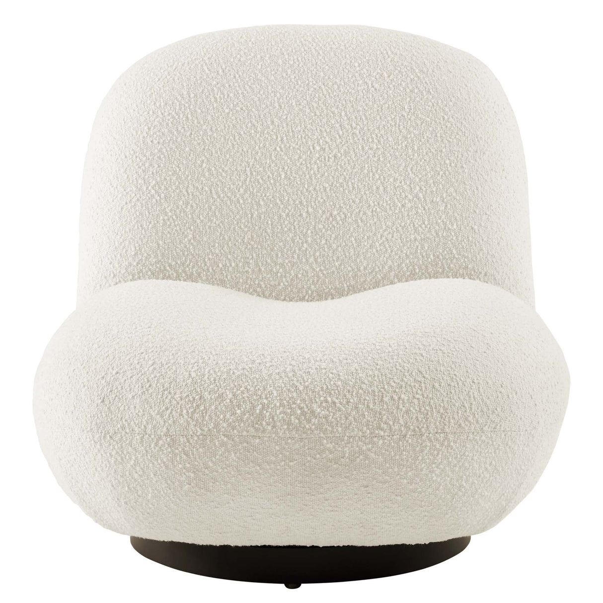Kindred Boucle Upholstered Swivel Chair - Mid-Century Modern & 360-Degree Function
