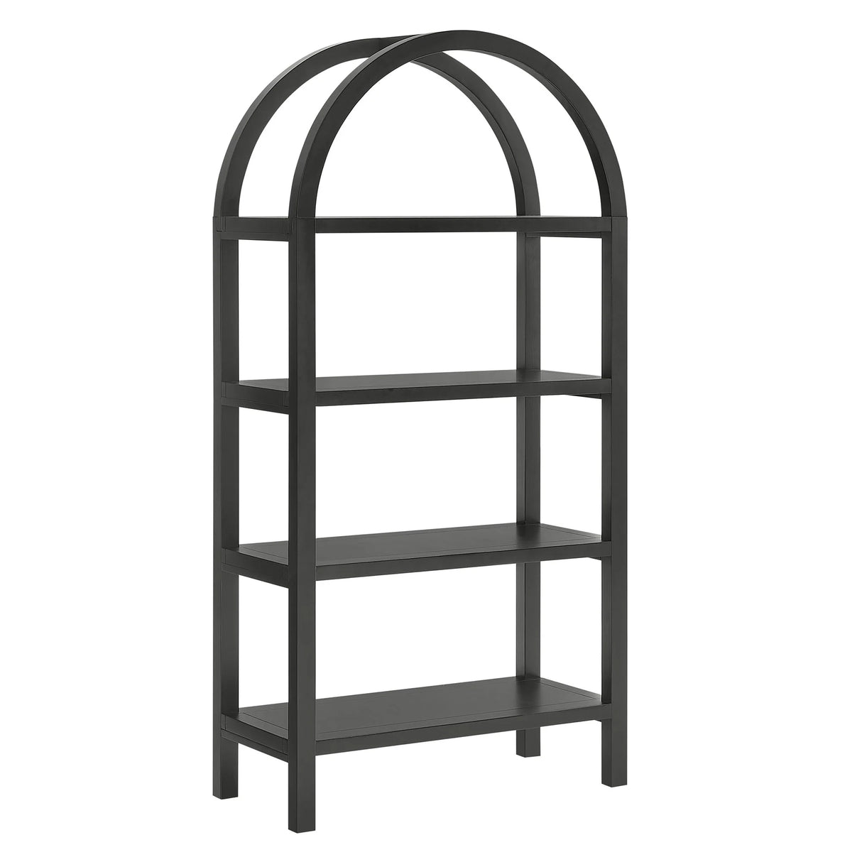 Vexley 60 Inch Arched Bookshelf