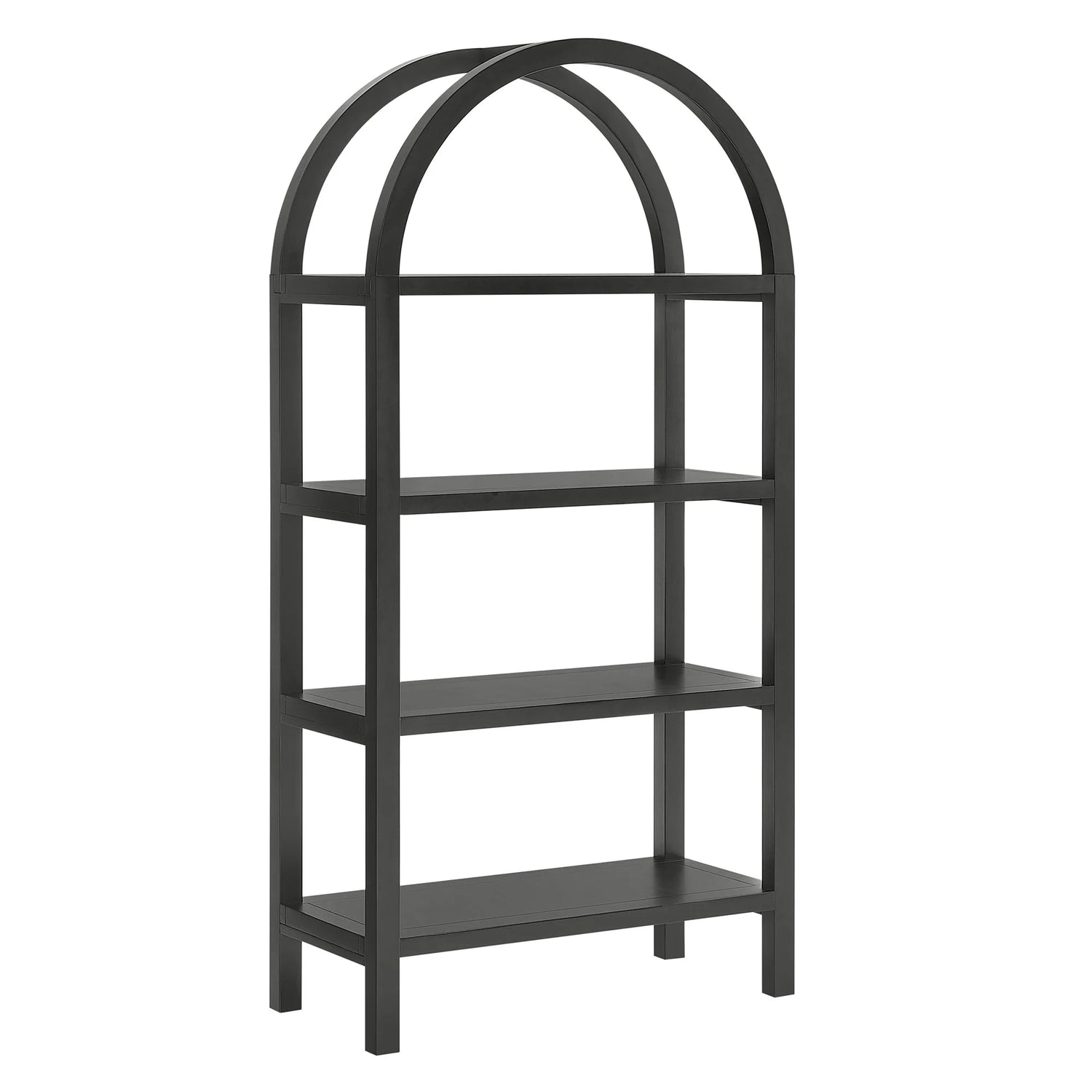 Vexley 60 Inch Arched Bookshelf