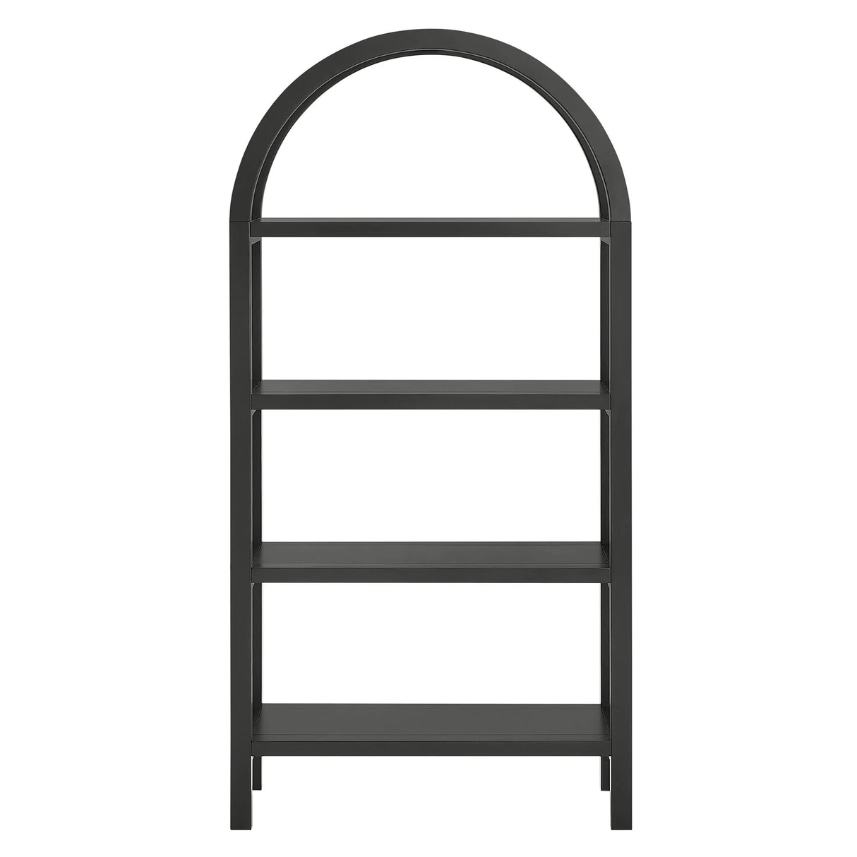 Vexley 60 Inch Arched Bookshelf