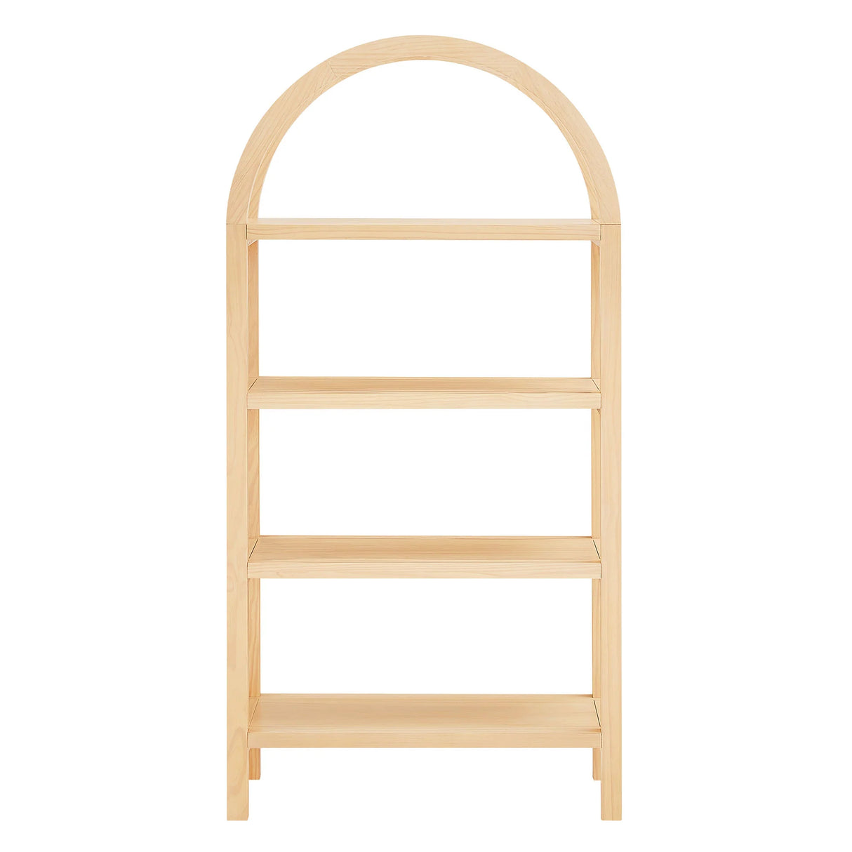 Vexley 60 Inch Arched Bookshelf