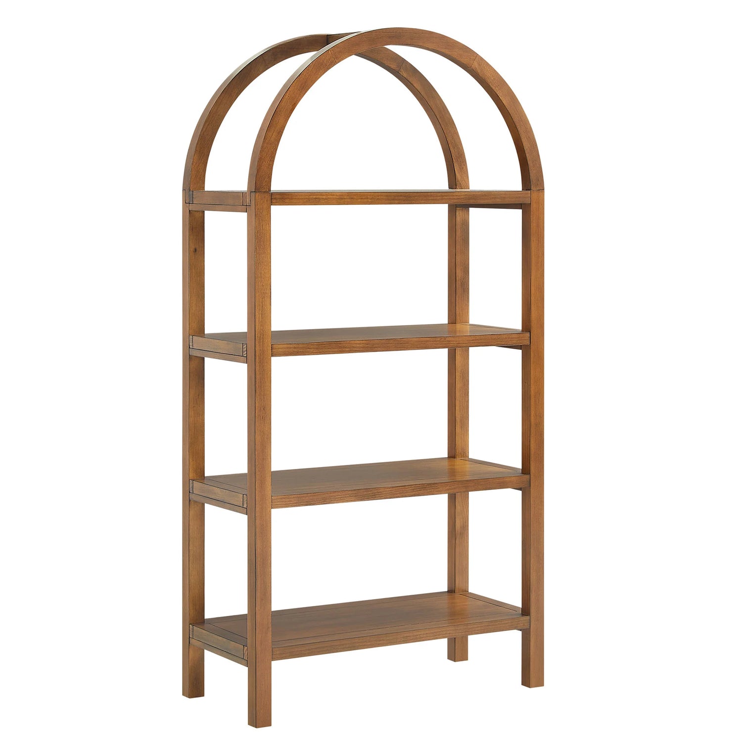 Vexley 60 Inch Arched Bookshelf