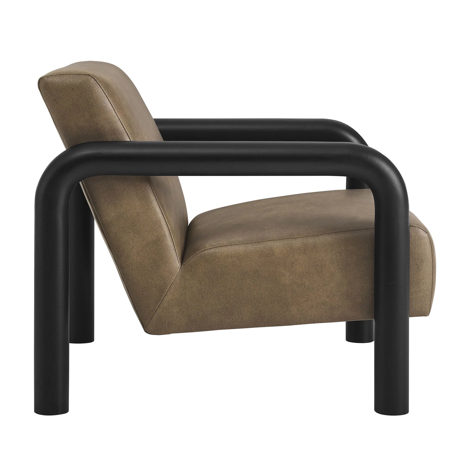 Sereno Vegan Leather Accent Chair in Canyon Oak