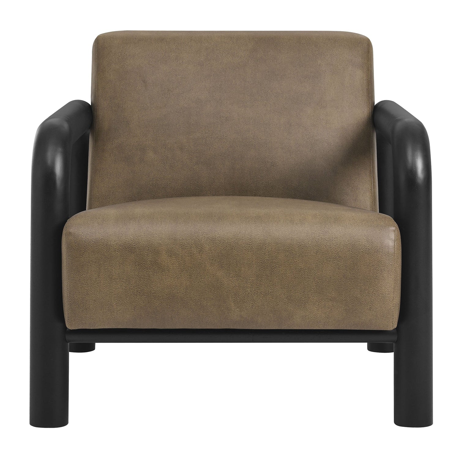Sereno Vegan Leather Accent Chair in Canyon Oak