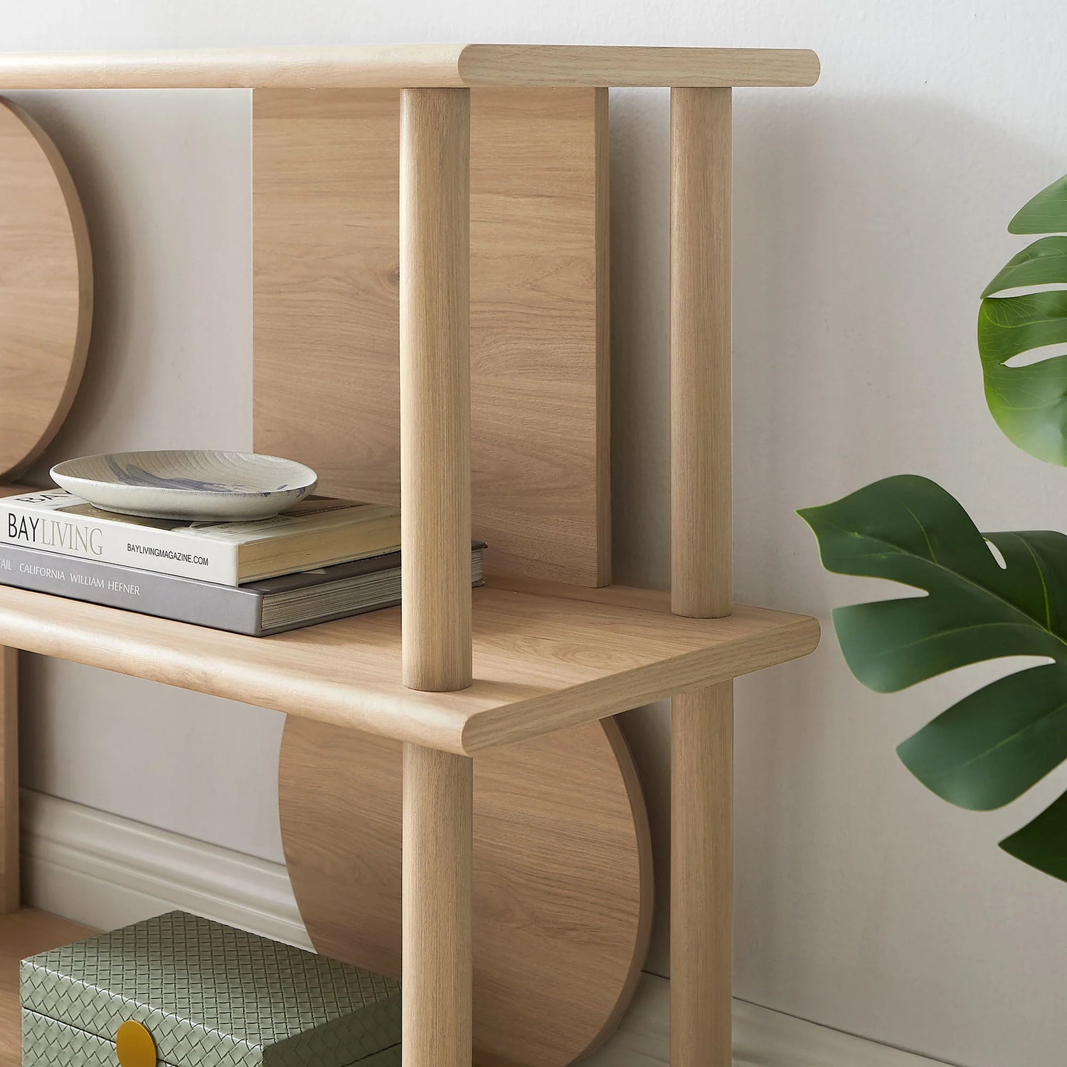 Zadie 55 Inch Console Table in Light Oak