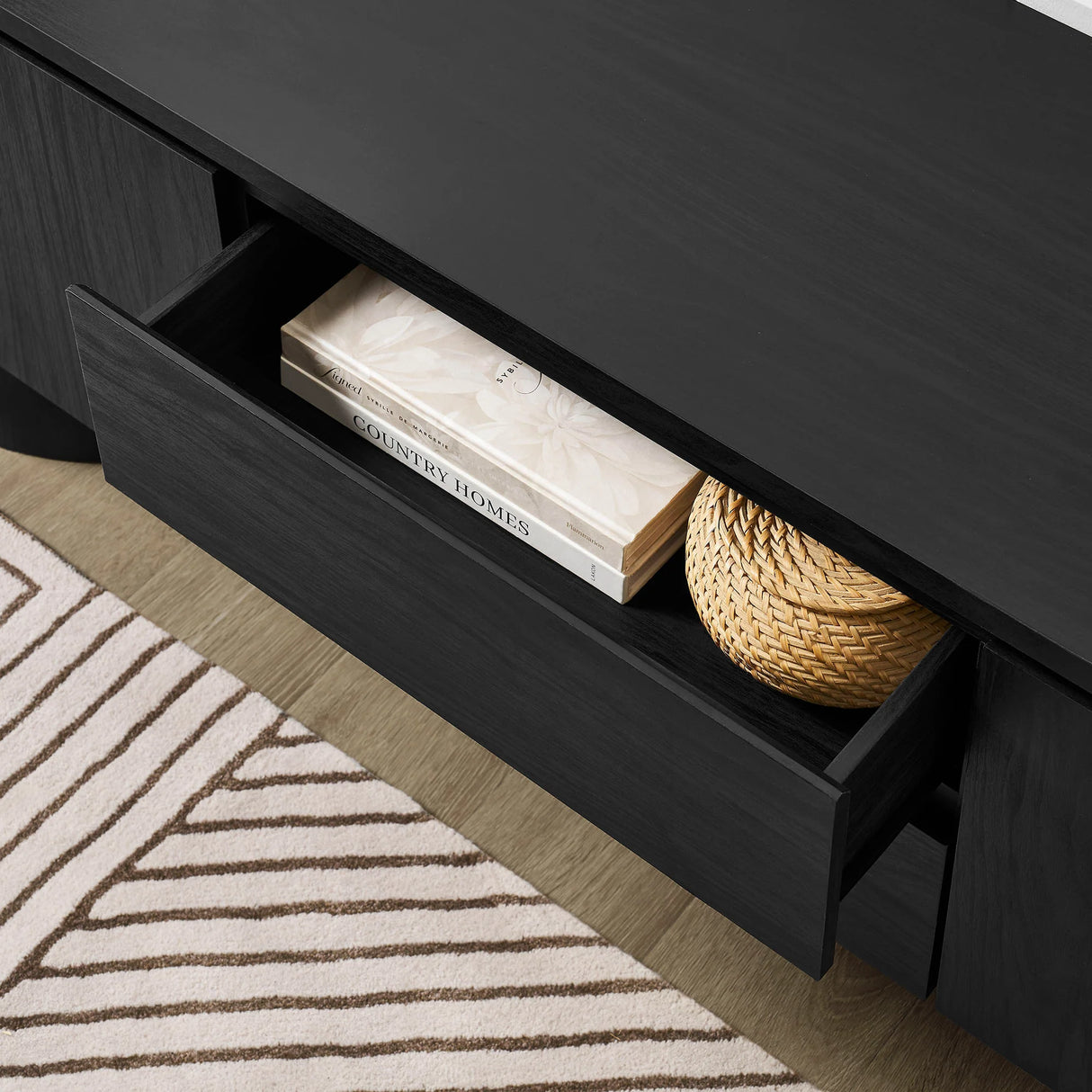 Duval 71 Inch Oval TV Cabinet