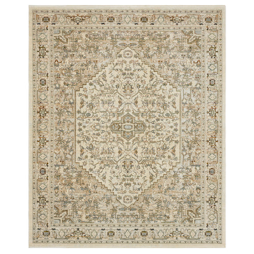 Karastan Divina Exalted Grey Area Rug - Machine Woven Polyester, Made in Turkey