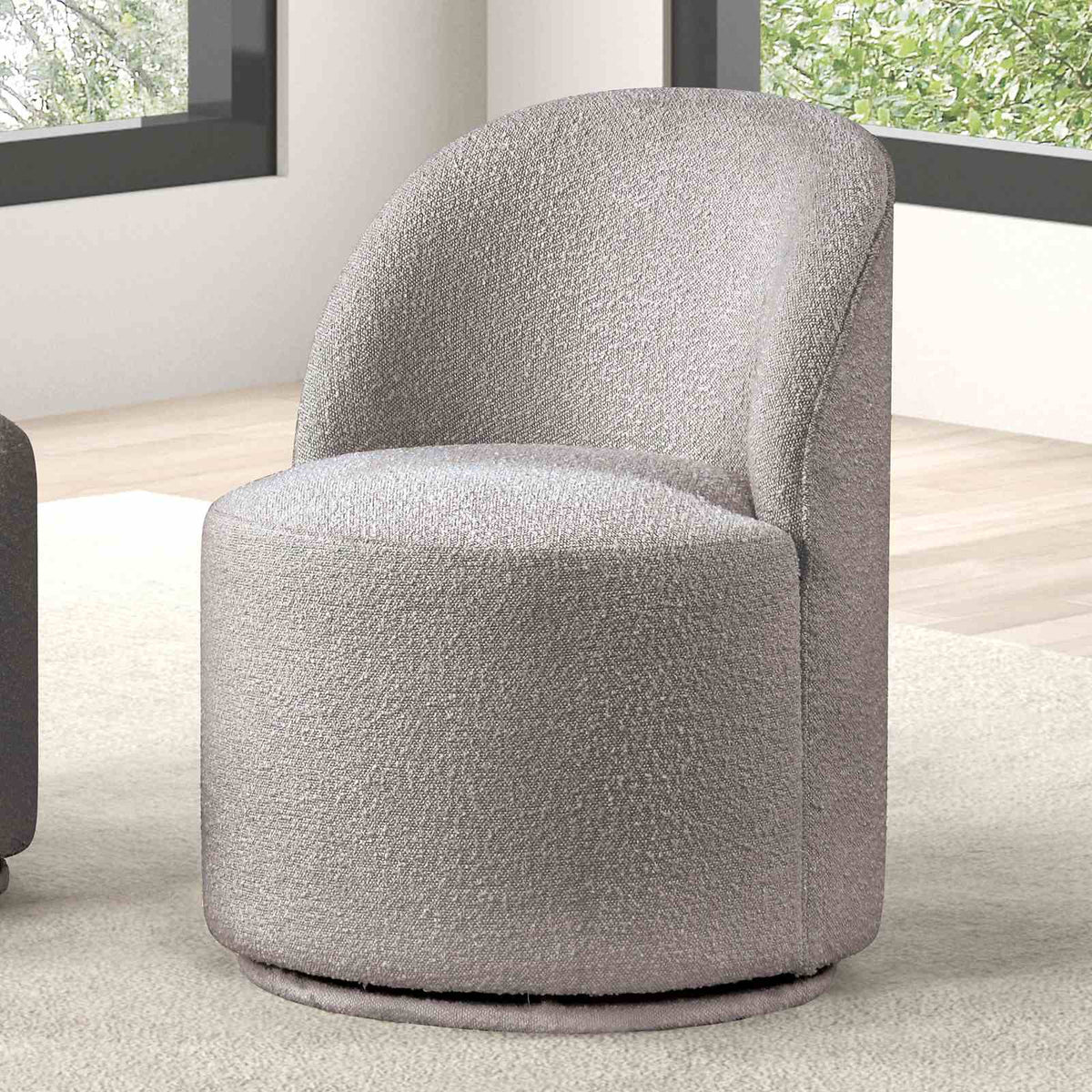 Broager Contemporary Dining Collection - 1 Light Gray Swivel Chair