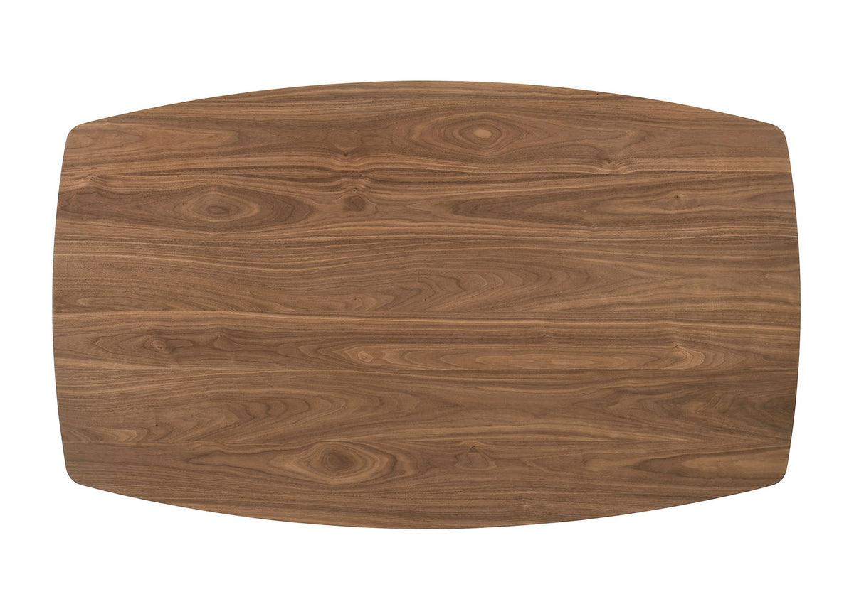 Ebikon Mid-Century Modern Dining Collection - Oval, Rectangular & Counter Tables with Boucle Chairs in Walnut – Brown & Beige, view 10