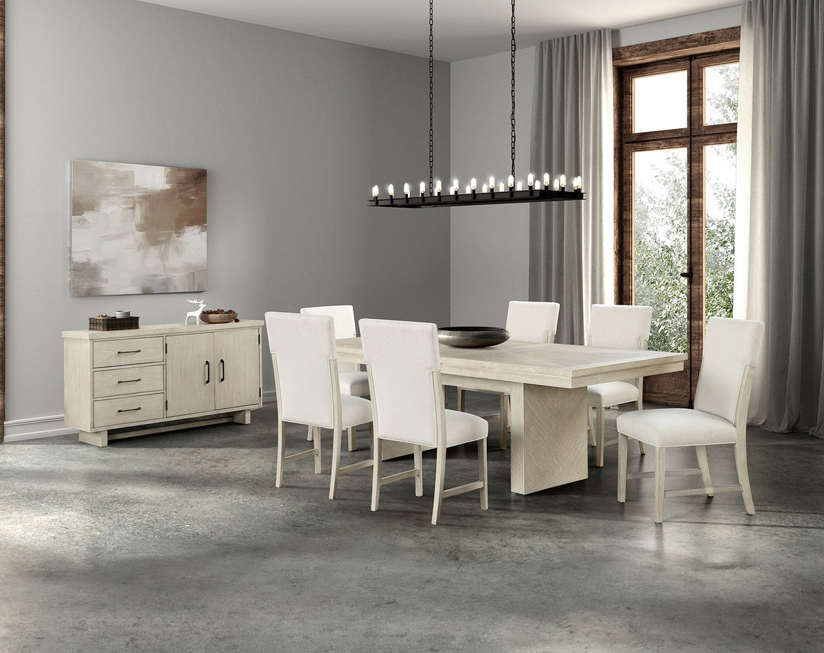 Hagerman Modern Farmhouse 94" Extendable Dining Table & Set - Extendable Table Only (76"-94")