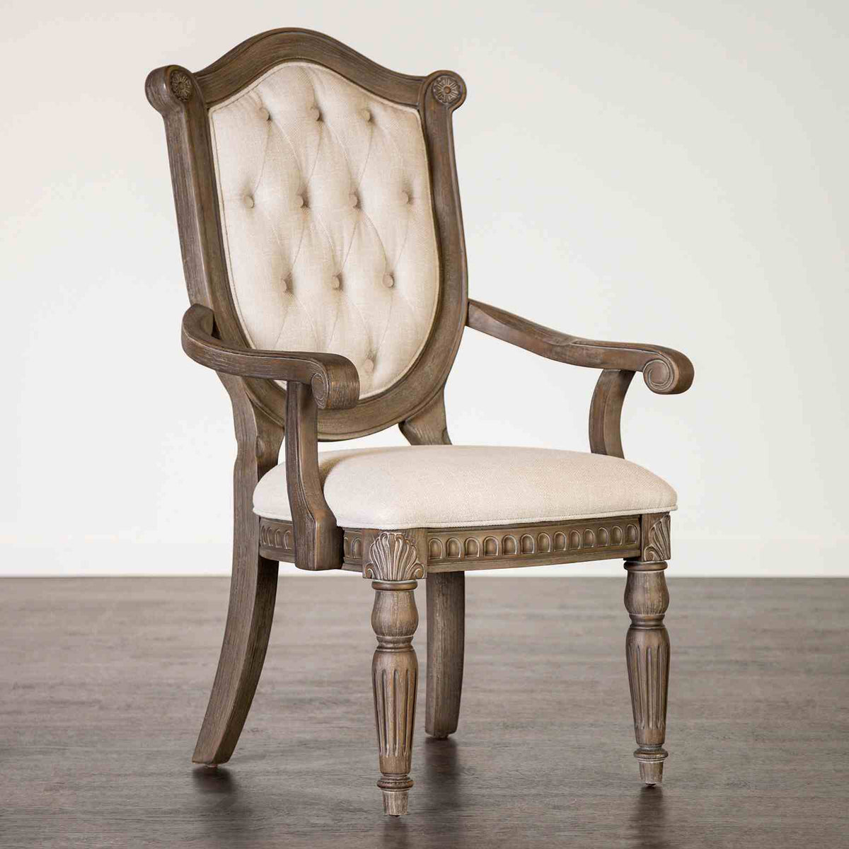 Oakham Rustic 108" Dining Collection - 2 Arm Chairs