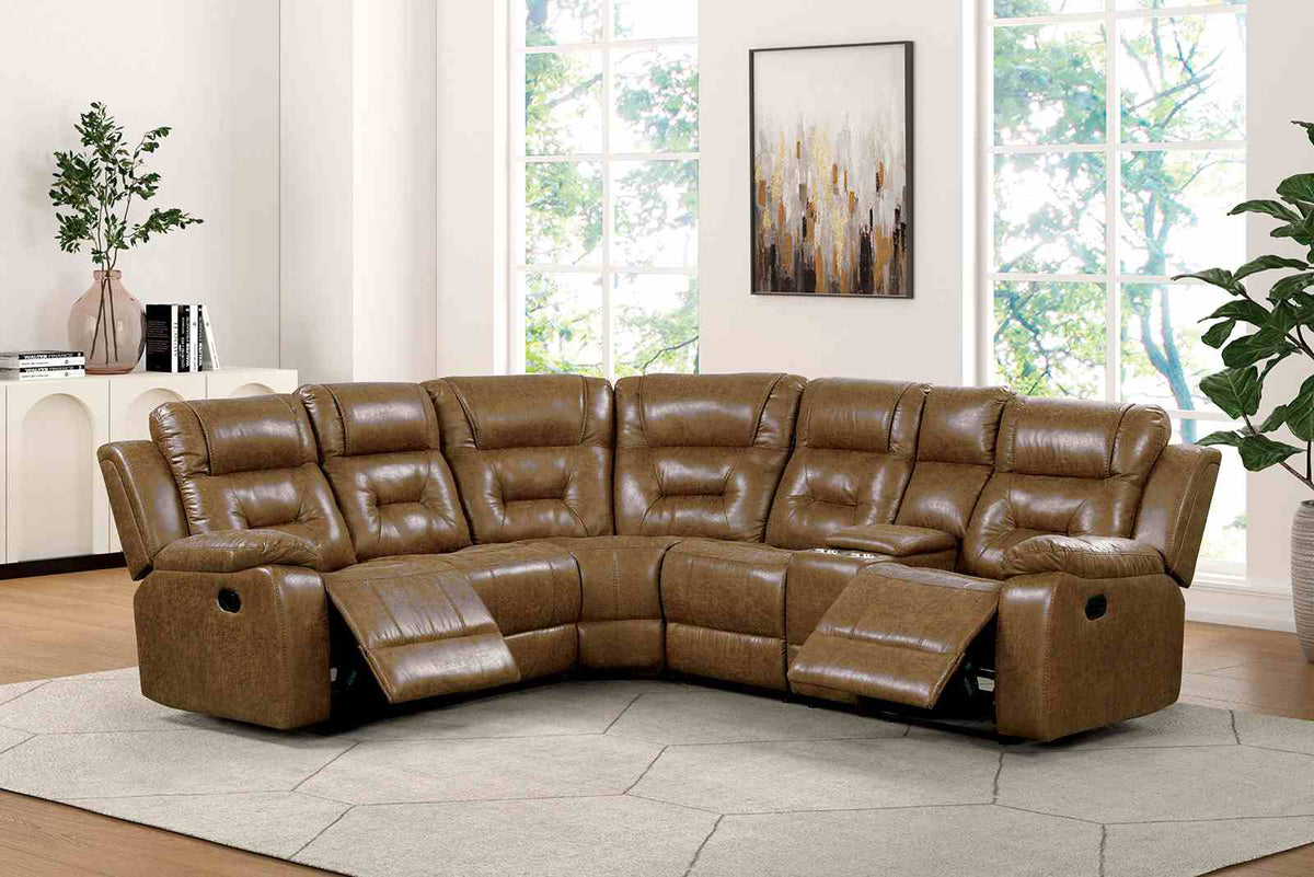 Ezekius Manual Reclining Sofa, Loveseat & Sectional - Reclining Sectional
