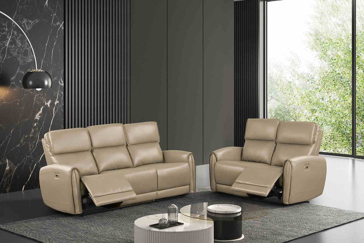 Schlieren Power Reclining Sofa, Loveseat & Recliner - Power Sofa + Loveseat