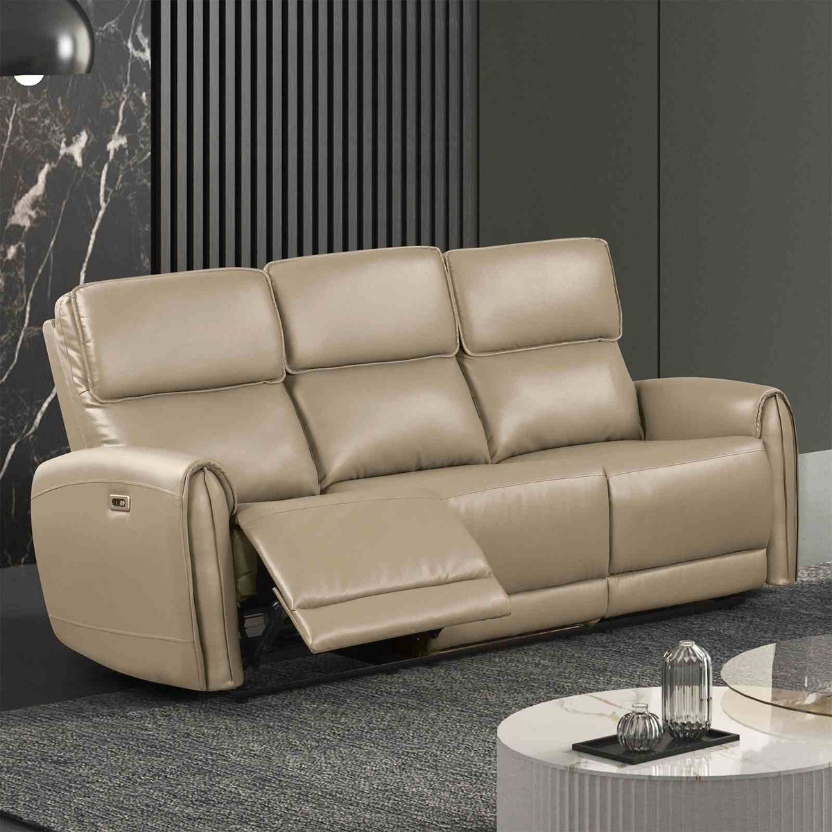 Schlieren Power Reclining Sofa, Loveseat & Recliner - Power Sofa