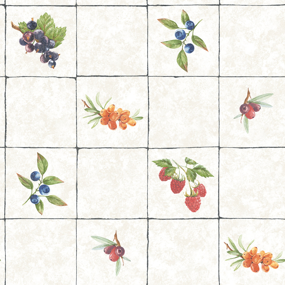 Galerie Just Kitchens Fruit Tile Wallpaper