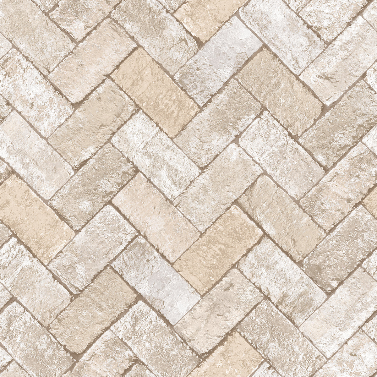 Galerie Just Kitchens Herringbone Brick Wallpaper