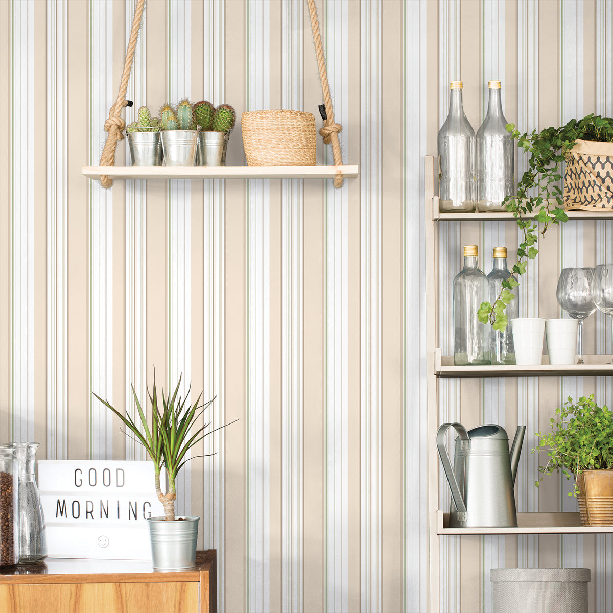 Galerie Just Kitchens Multi Stripe Wallpaper