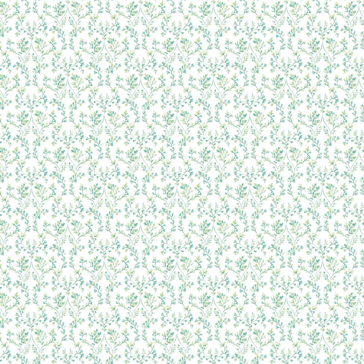 Galerie Small Prints Ogee Floral Wallpaper