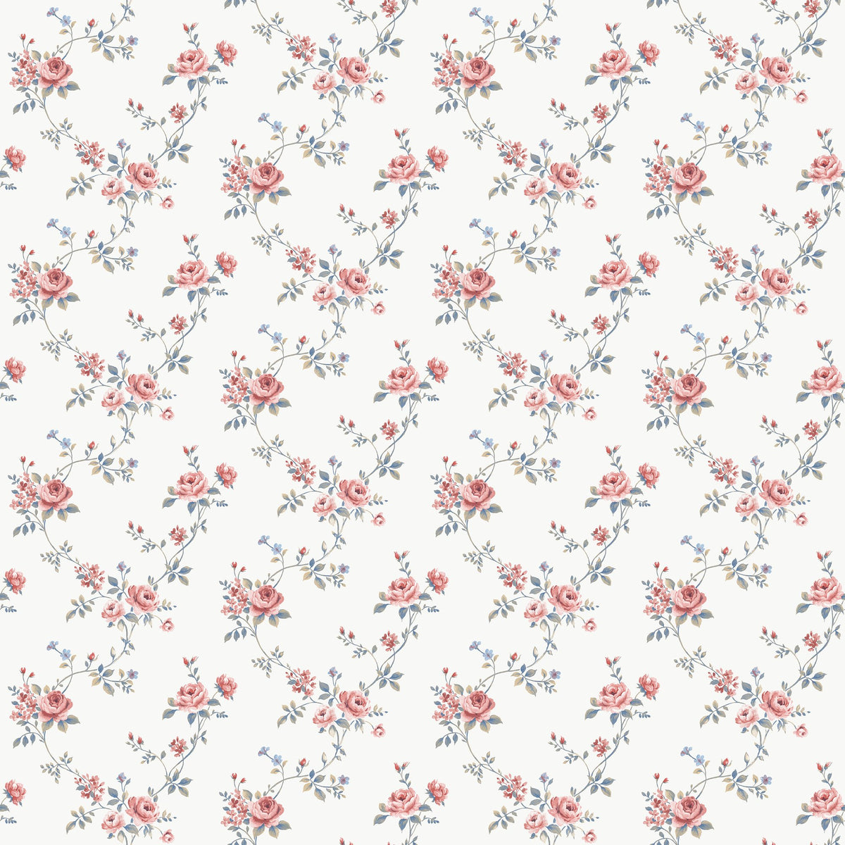 Galerie Miniatures 3 Multi Floral Trail Wallpaper