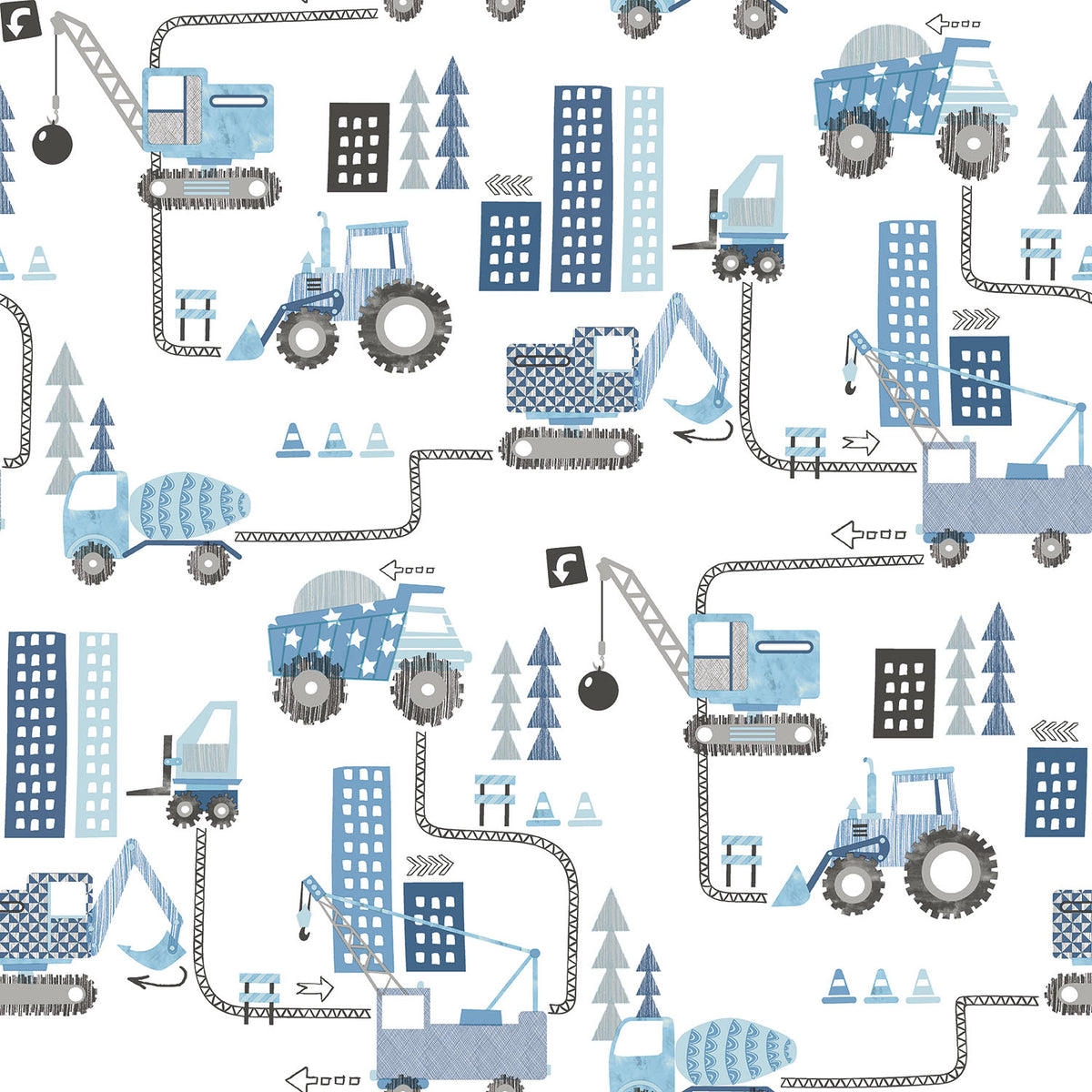 Galerie Tiny Tots 2 Construction Wallpaper