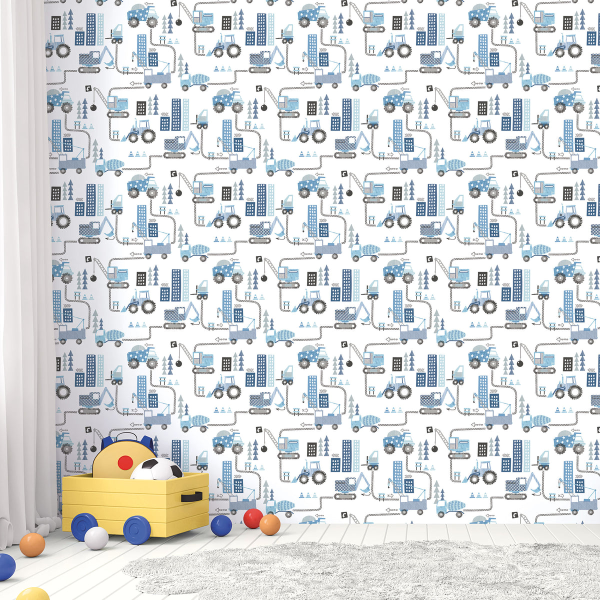 Galerie Tiny Tots 2 Construction Wallpaper