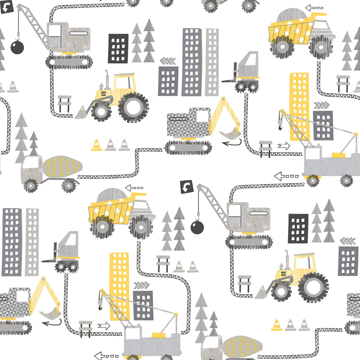Galerie Tiny Tots 2 Construction Wallpaper