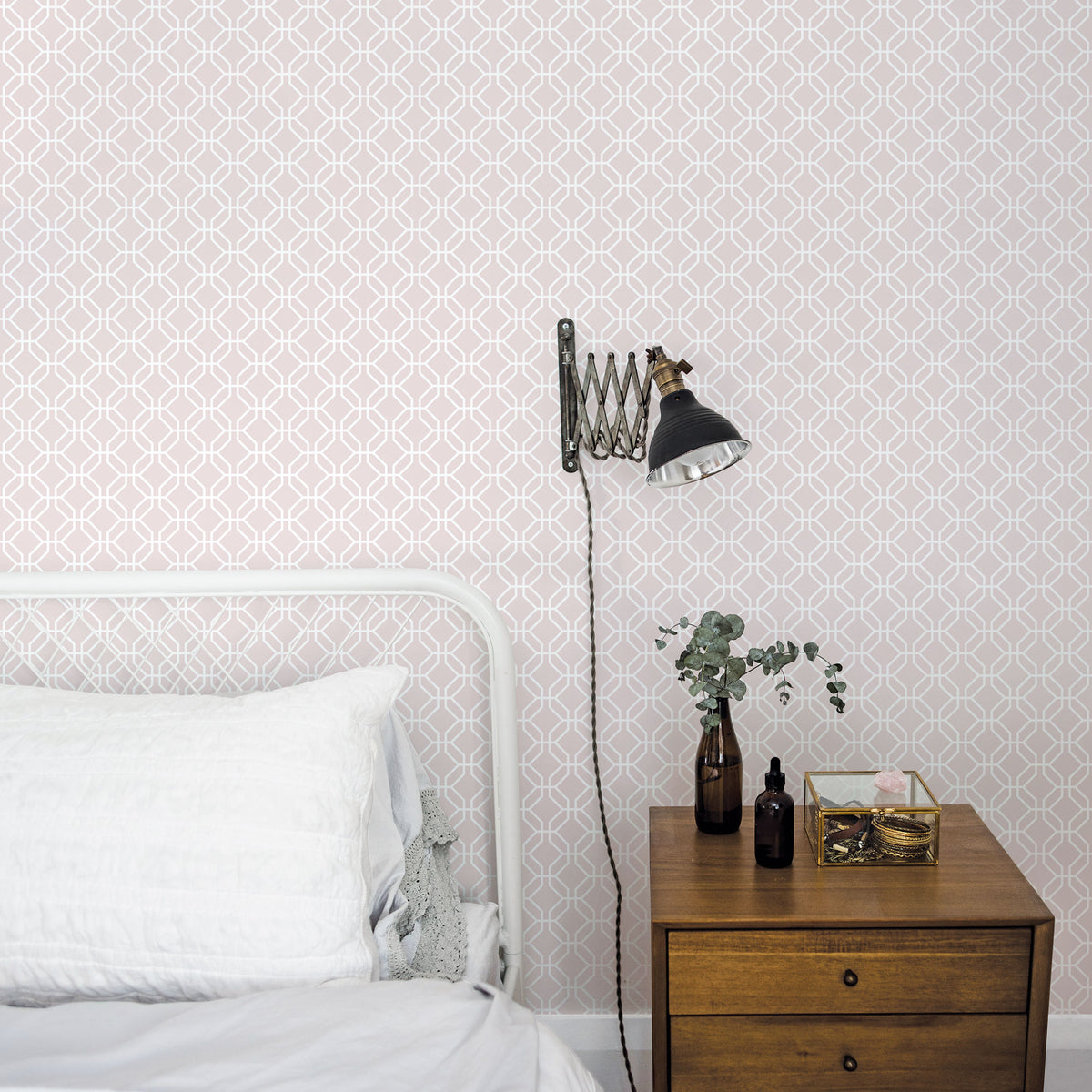 Galerie Secret Garden Trellis Negative Wallpaper