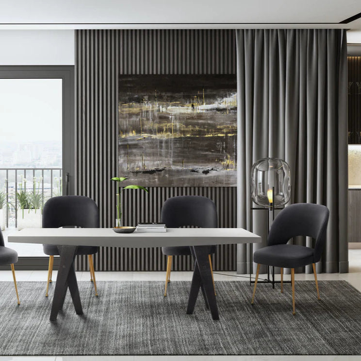 Swell Light Grey Velvet Chair