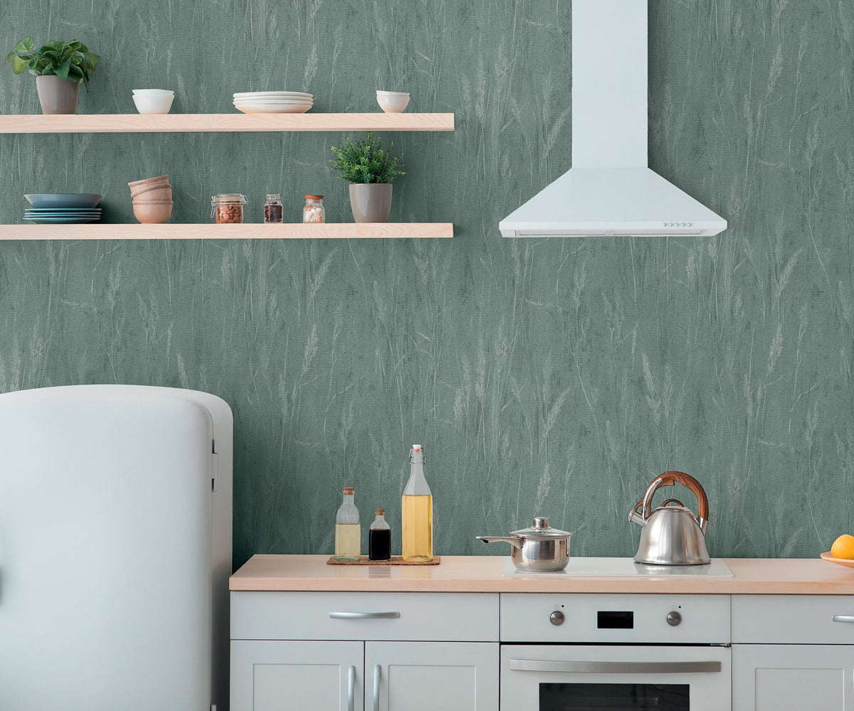 Galerie Hygge Home Meadow Stems Motif Wallpaper