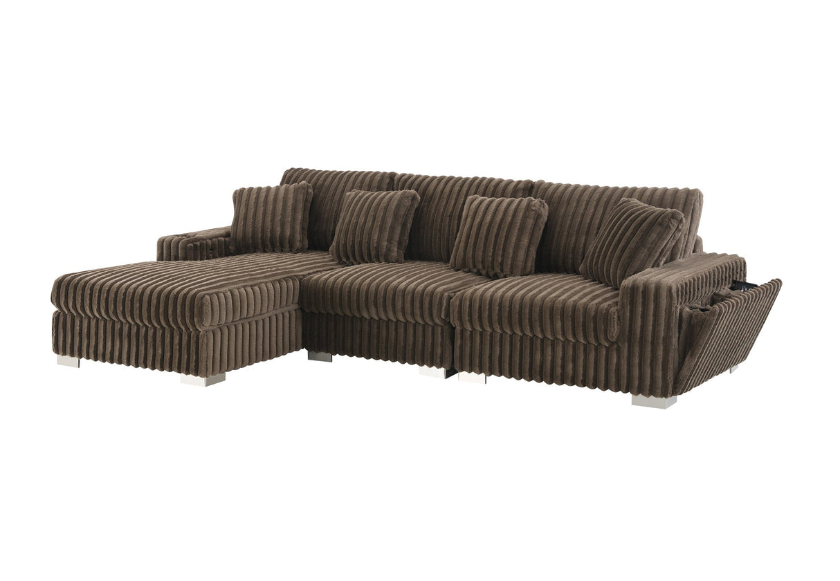 Full View of the FOAK Bale Contemporary Sectional Set
